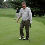 Jim Forestell '60 Practices His Short Game