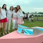 The Barbie boat and her crew