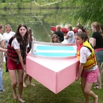 Barbie boat leaves the pond
