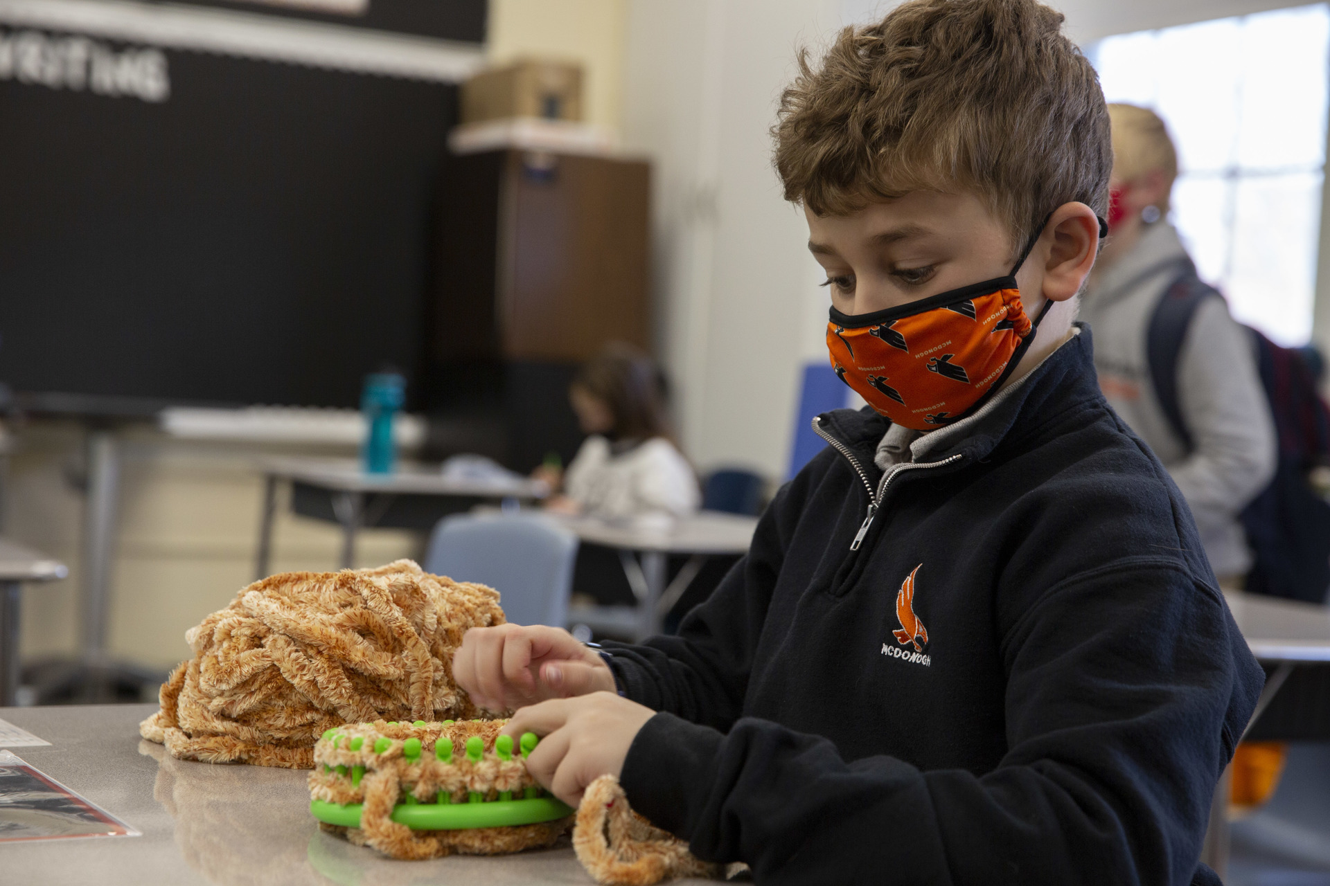 Fourth Graders Make Beanies for Newborns News & Photos McDonogh School